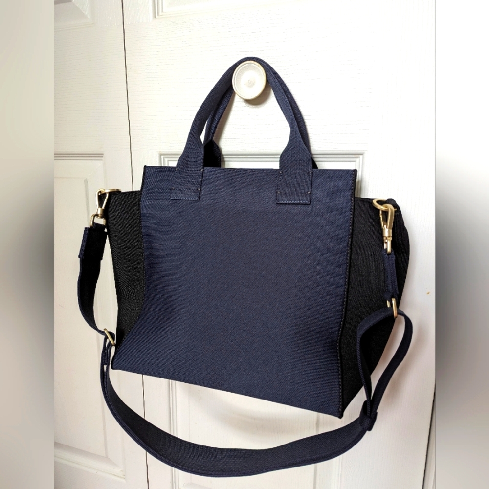 Rothy's navy night handbag